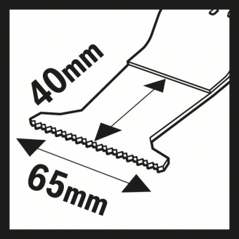    /Bosch BIM AIZ 65 BB Wood and Nails 40 x 65 mm 2608661781 (2.608.661.781)